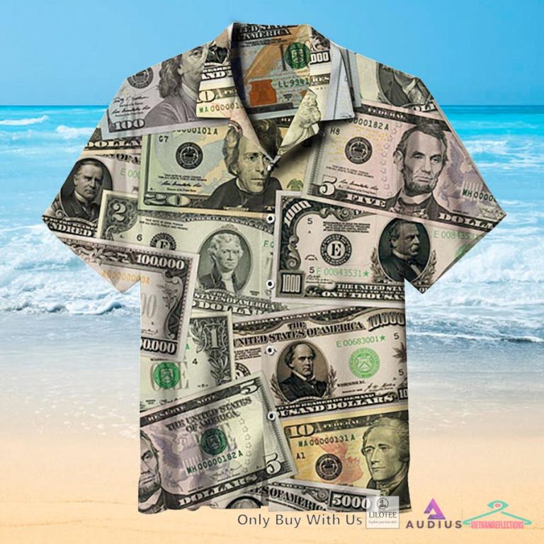 Banknotes of The United States Casual Hawaiian Shirt - Nice photo dude