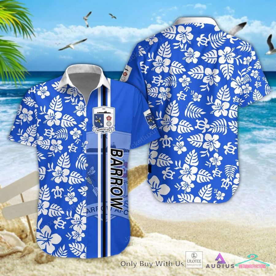 Barrow AFC Hibiscus Hawaiian Shirt - Loving click