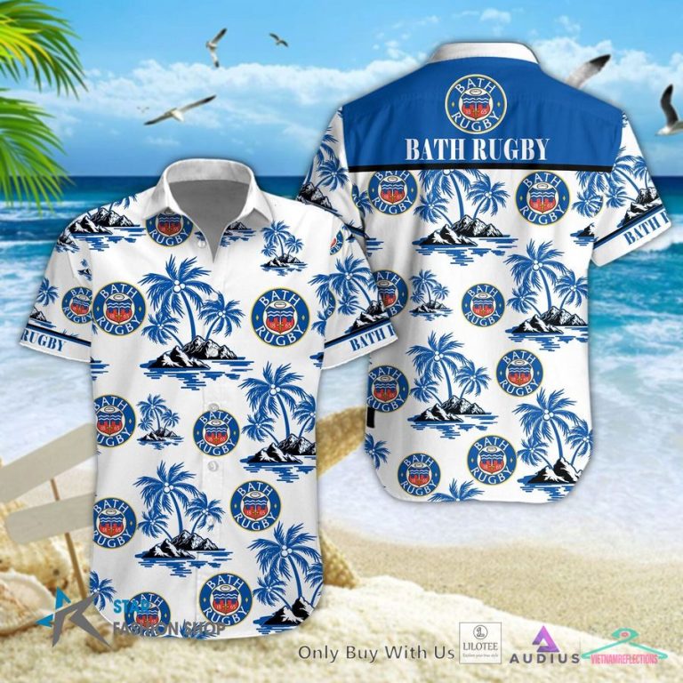 Bath Rugby Hawaiian Shirt, Short - Cuteness overloaded