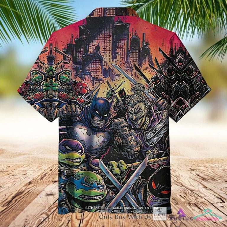 Batman Teenage Ninja Mutant Turtles Casual Hawaiian Shirt - Loving, dare I say?