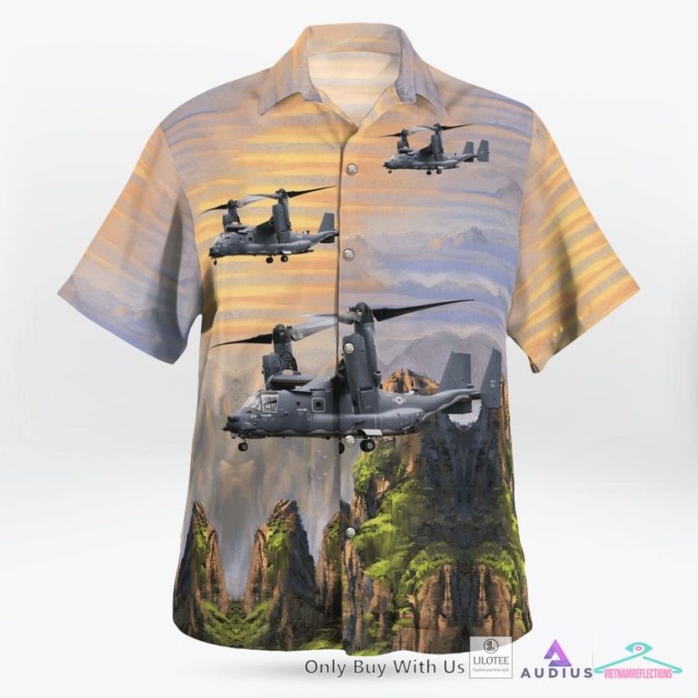 Bell Boeing V-22 Osprey Casual Hawaiian Shirt - Wow, cute pie