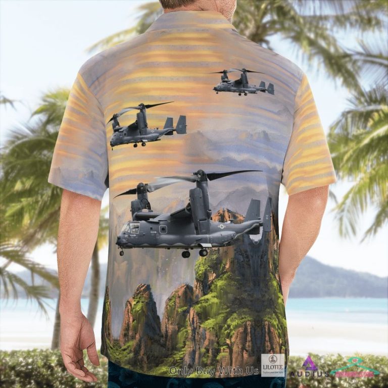 Bell Boeing V-22 Osprey Casual Hawaiian Shirt - Elegant and sober Pic