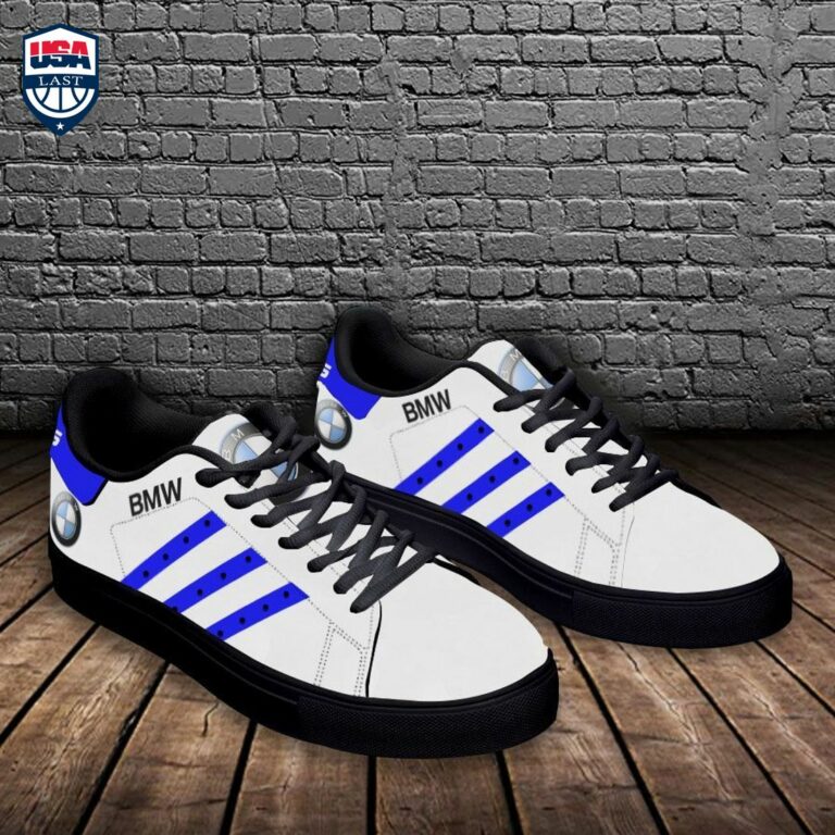 BMW Blue Stripes Style 3 Stan Smith Low Top Shoes - Gang of rockstars