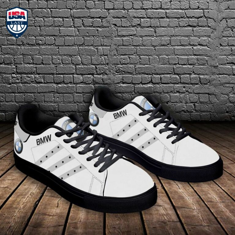 BMW Grey Stripes Stan Smith Low Top Shoes - Amazing Pic