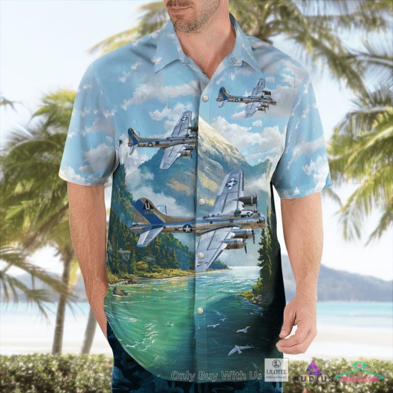 Boeing B-17 Flying Fortress Casual Hawaiian Shirt - You look so healthy and fit