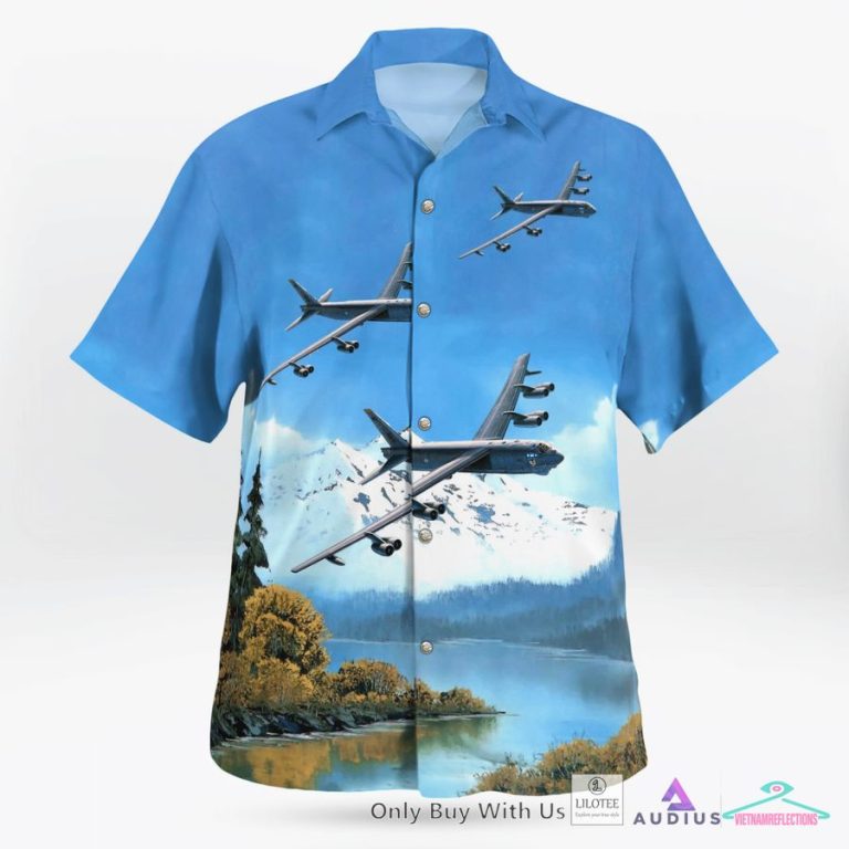 Boeing B-52 Stratofortress Casual Hawaiian Shirt - You look cheerful dear