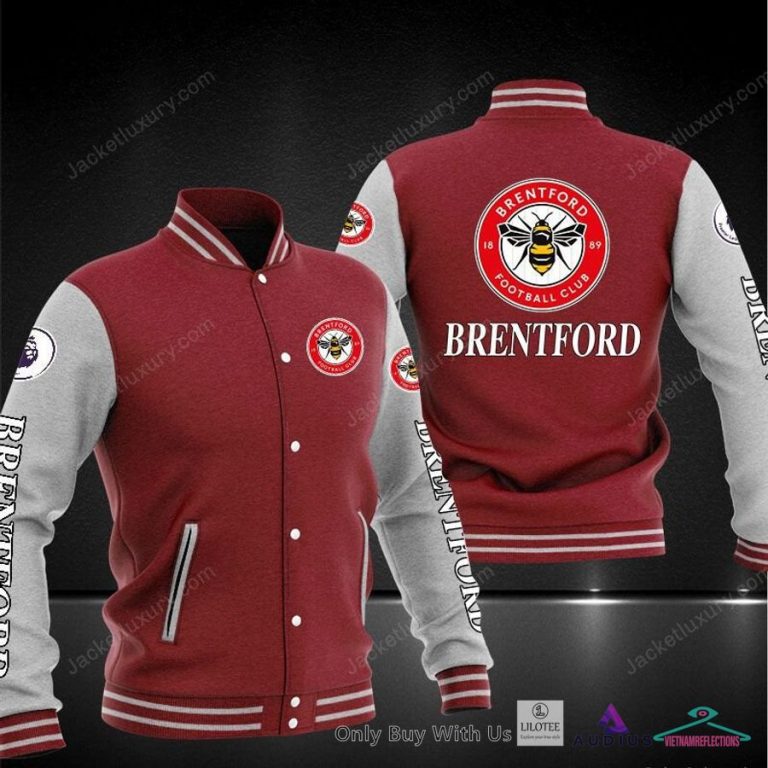 NEW Brentford FC Baseball Jacket 6