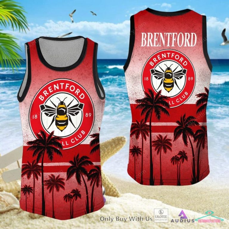 NEW Brentford FC Coconut Hawaiian Shirt, Short 16