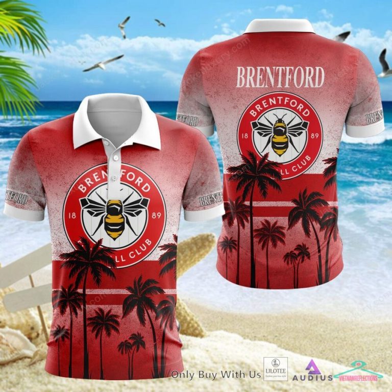 NEW Brentford FC Coconut Hawaiian Shirt, Short 17