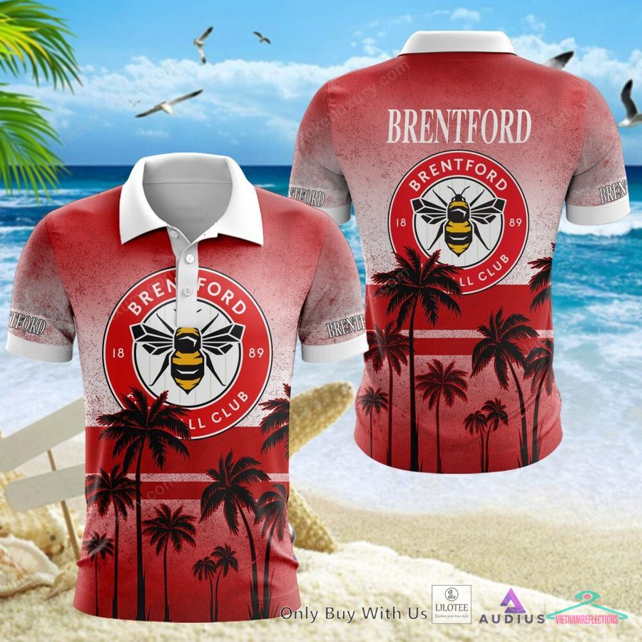 NEW Brentford FC Coconut Hawaiian Shirt, Short 7