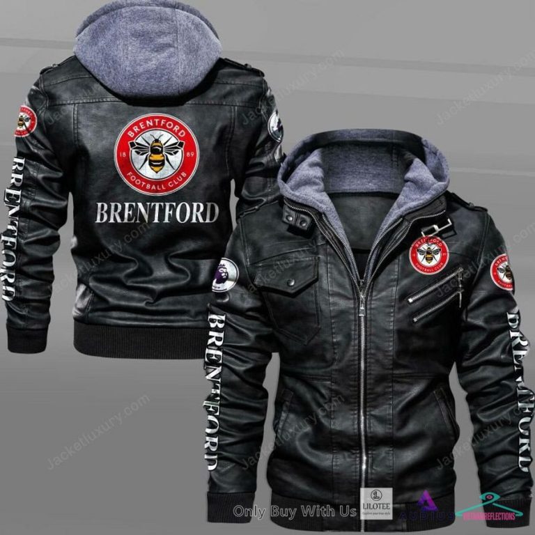NEW Brentford FC Leather Jacket 3