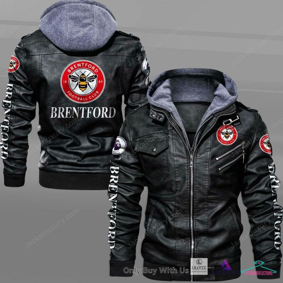 NEW Brentford FC Leather Jacket