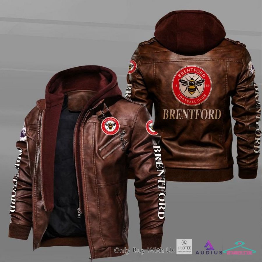 NEW Brentford FC Leather Jacket 2