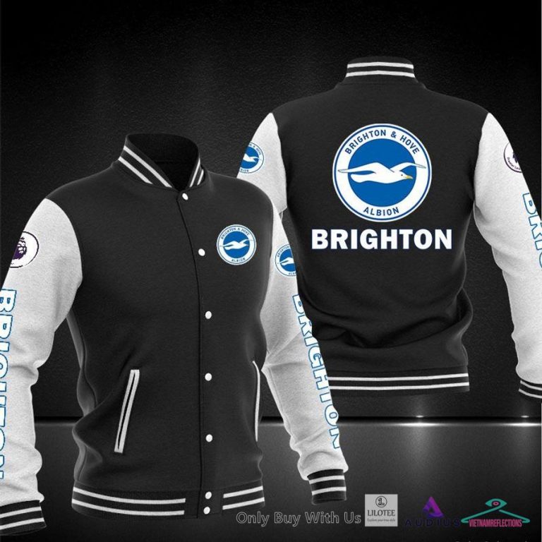 NEW Brighton & Hove Albion F.C Baseball Jacket 5