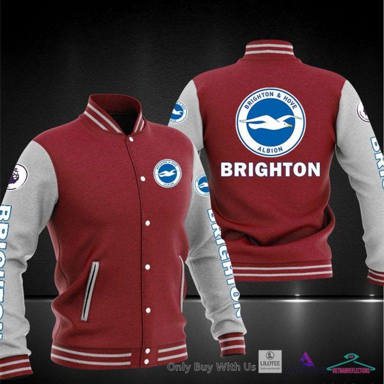NEW Brighton & Hove Albion F.C Baseball Jacket 8