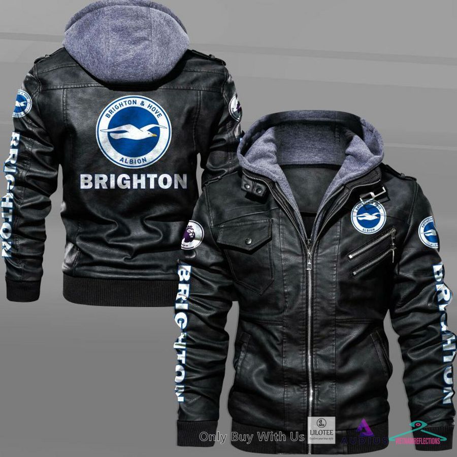 NEW Brighton & Hove Albion F.C Leather Jacket 1