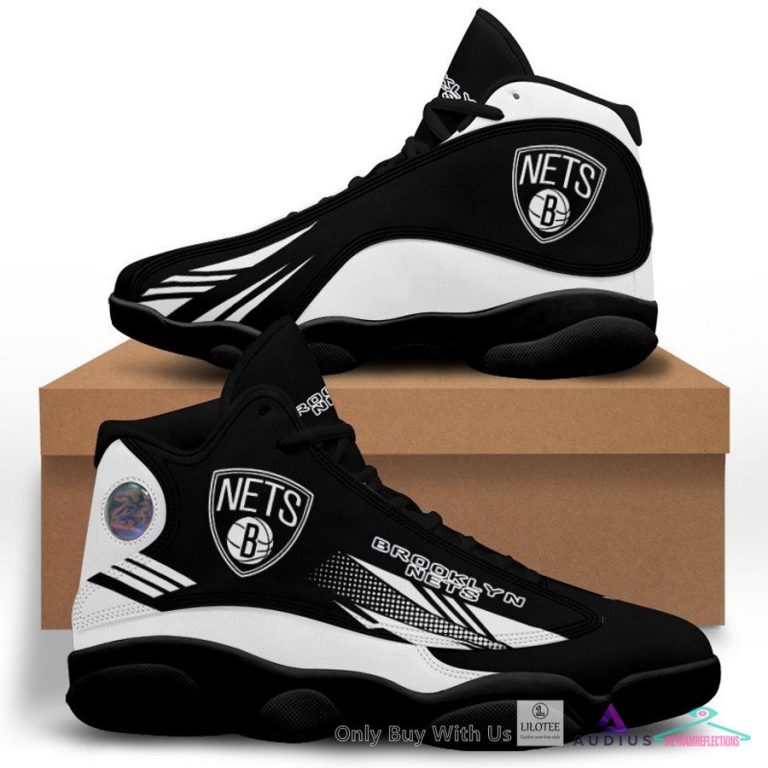 Brooklyn Nets Air Jordan 13 Sneaker - Speechless