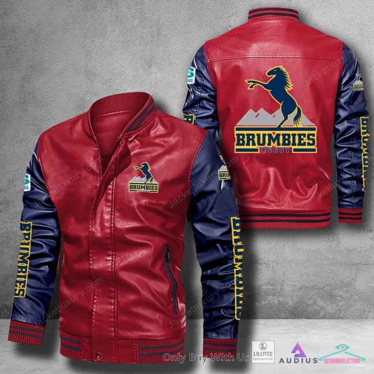 Brumbies Bomber Leather Jacket - Our hard working soul