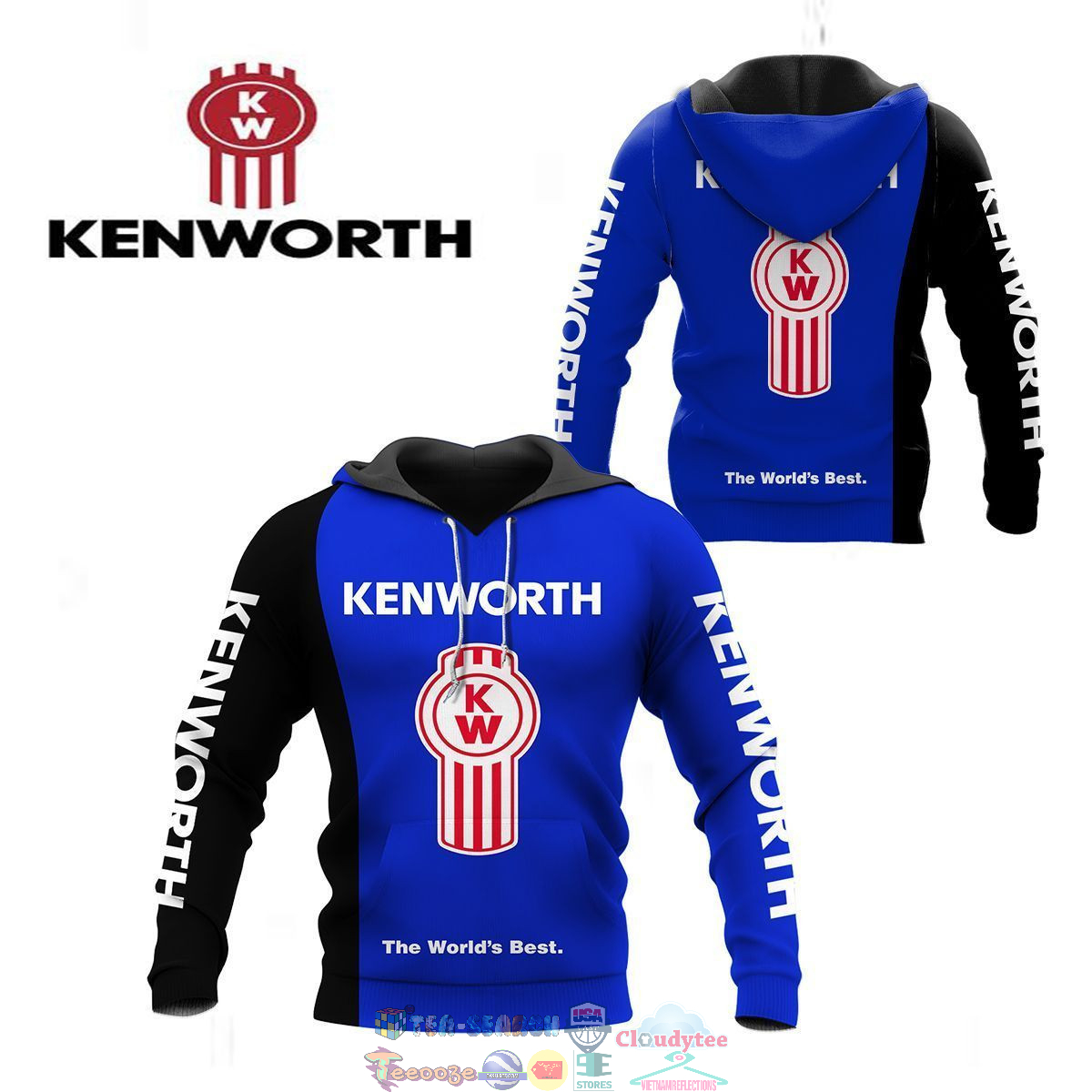 Kenworth ver 2 3D hoodie and t-shirt