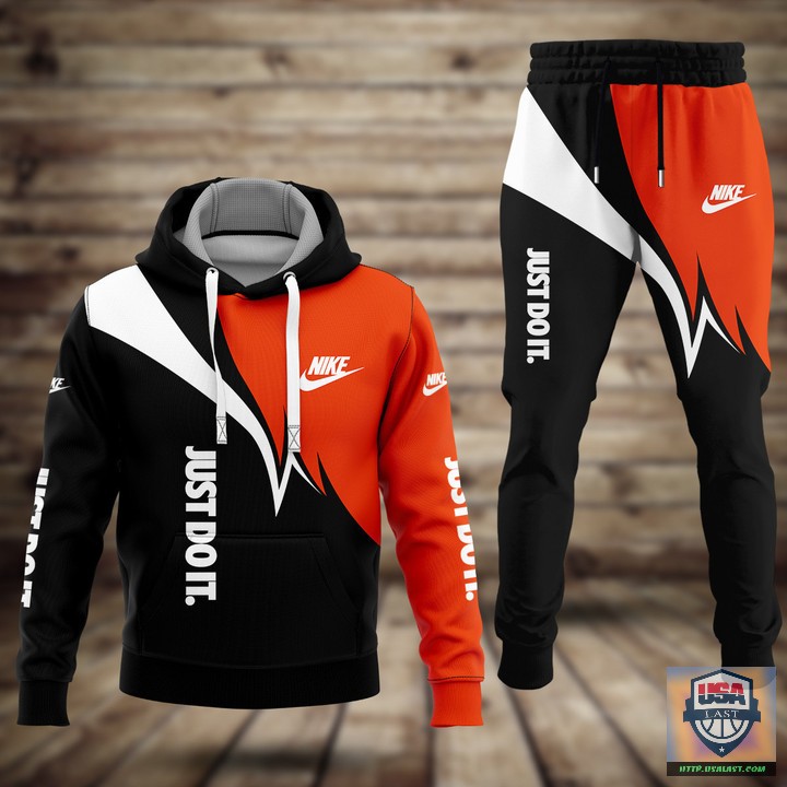 Nike Just Do It Red Hoodie Jogger Pants 51