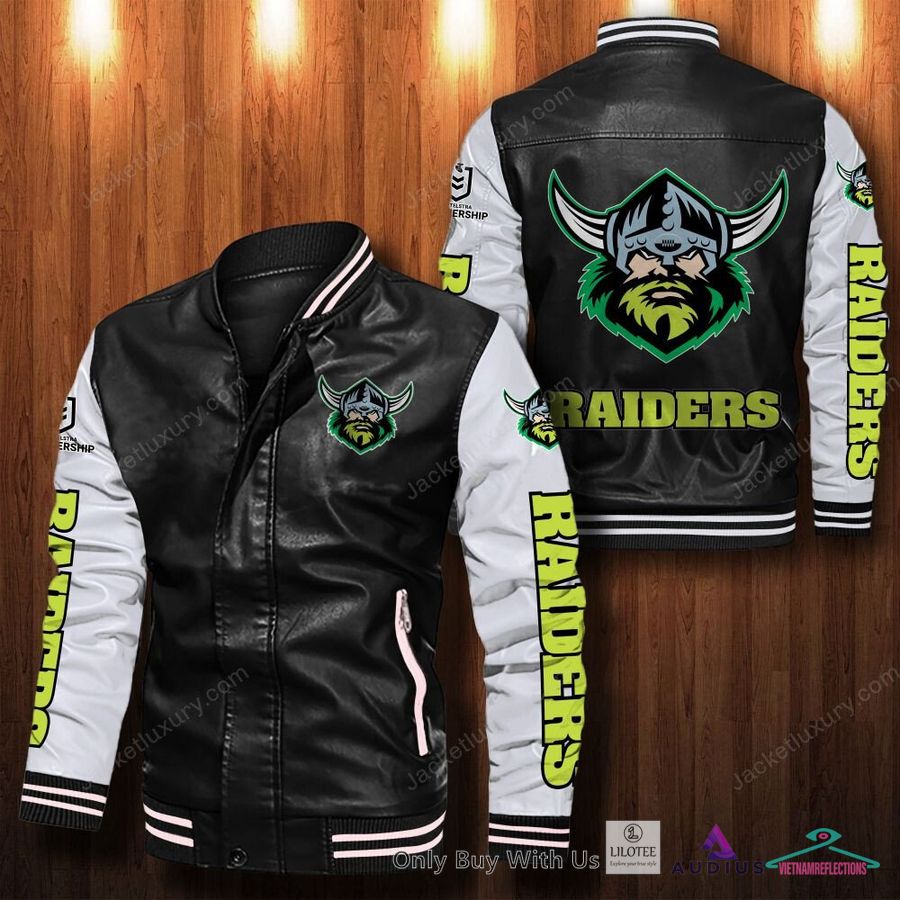 NEW Canberra Raiders Bomber Leather Jacket