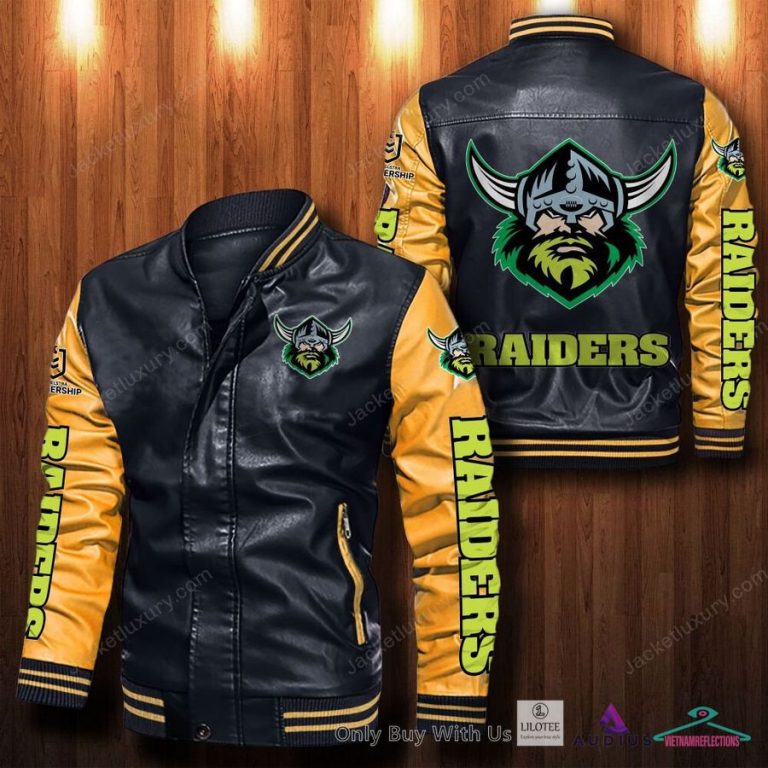 Canberra Raiders Bomber Leather Jacket - Unique and sober