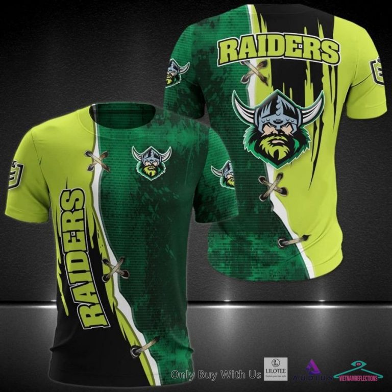 NEW Canberra Raiders Green logo Hoodie, Shirt