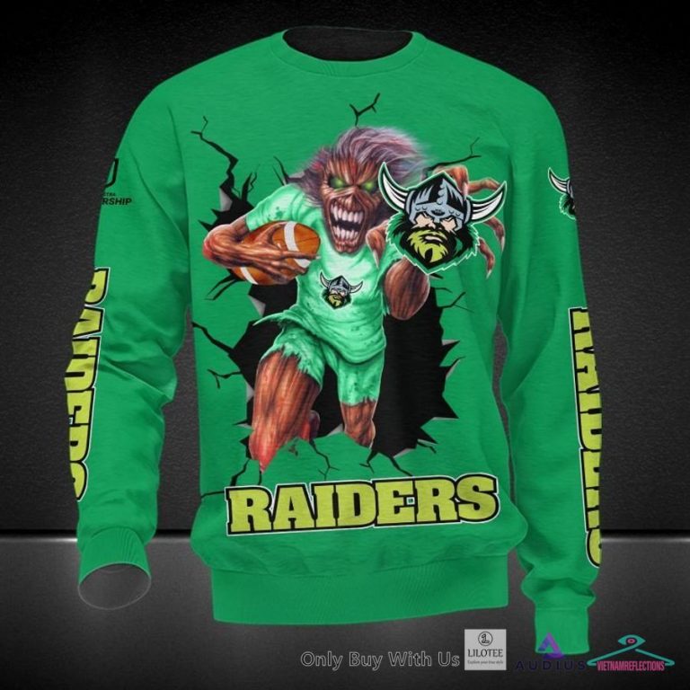NEW Canberra Raiders Iron Maiden Hoodie, Shirt