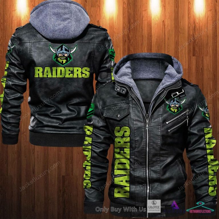 Canberra Raiders Leather Jacket - Wow, cute pie