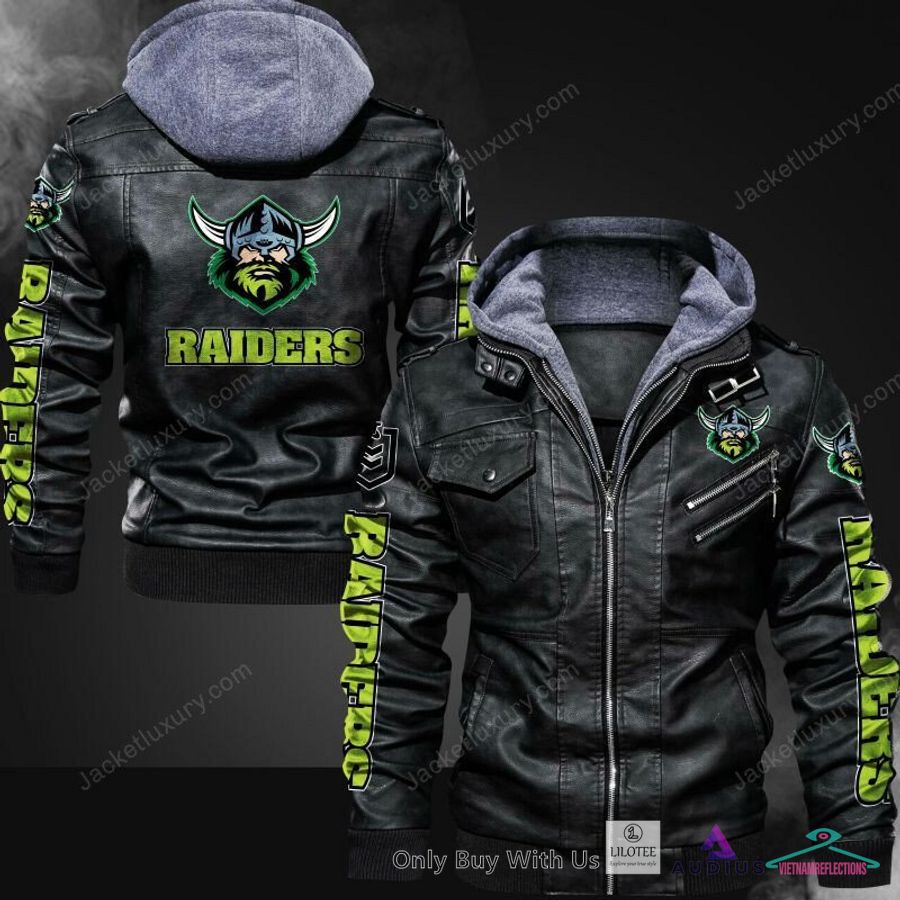 NEW Canberra Raiders logo Leather Jacket