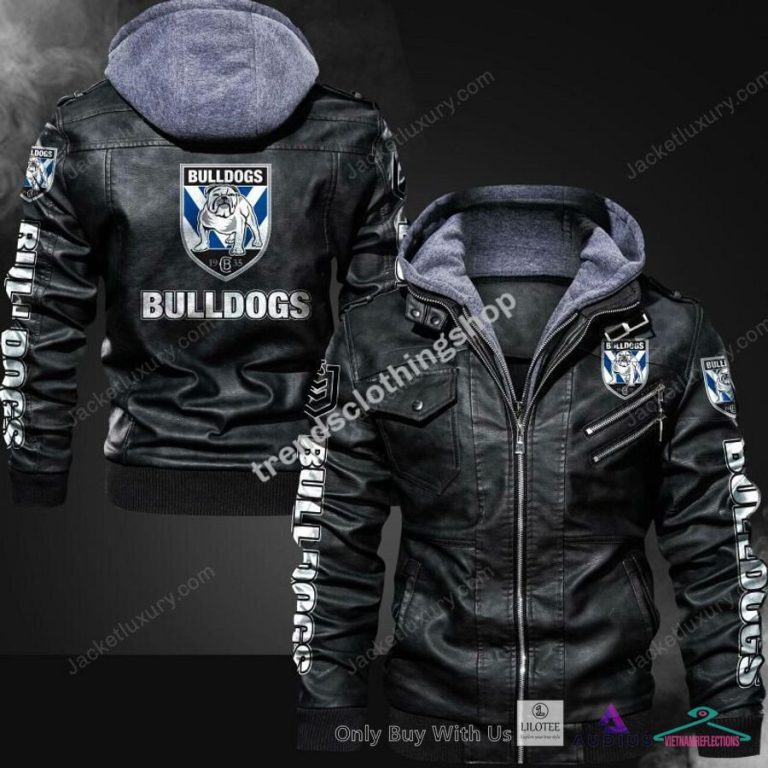 Canterbury Bankstown Bulldogs Leather Jacket - Wow! What a picture you click