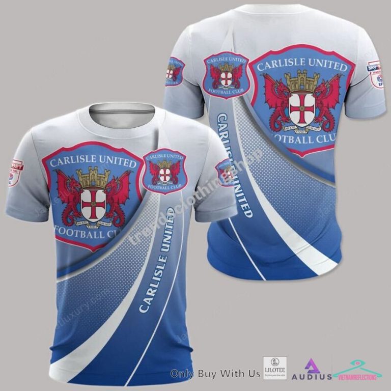 Carlisle United Light Blue Polo Shirt, Hoodie - Rocking picture