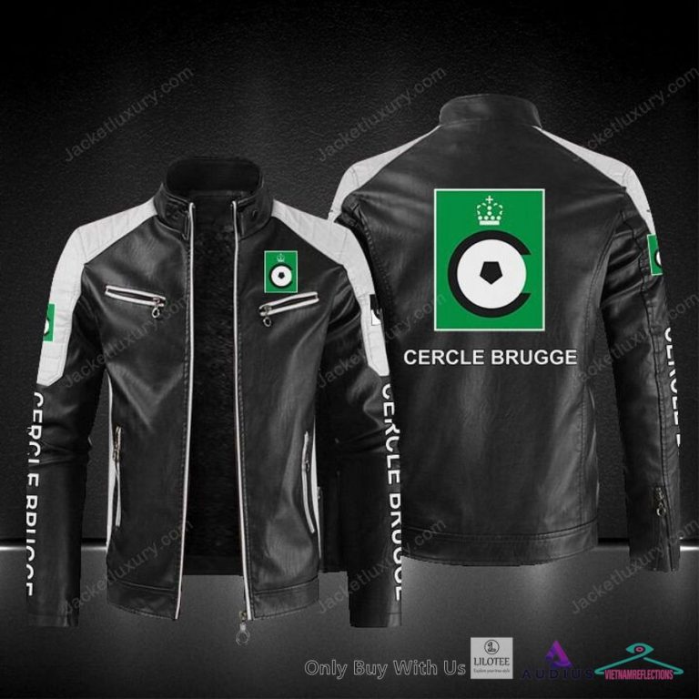 Cercle Brugge K.SV Block Leather Jacket - You look so healthy and fit