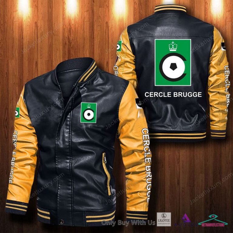 Cercle Brugge K.SV Bomber Leather Jacket - Have no words to explain your beauty