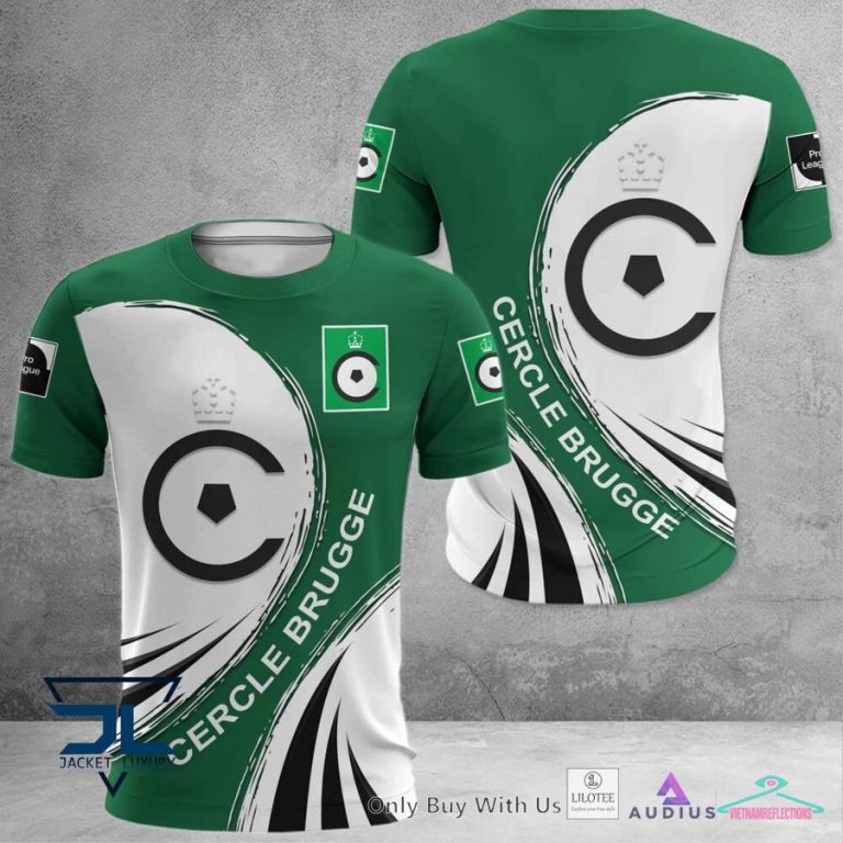 Cercle Brugge K.SV Green white Hoodie, Shirt - Generous look