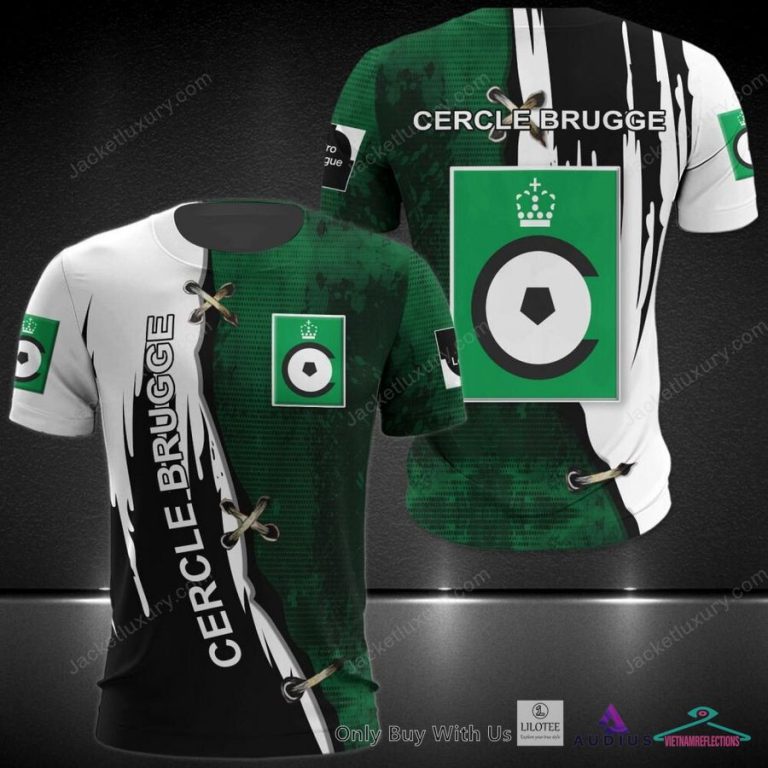 Cercle Brugge K.SV White Green Hoodie, Shirt - Natural and awesome