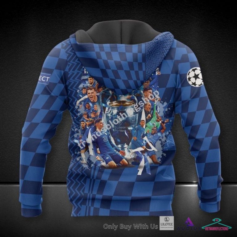 NEW Chelsea F.C. Blue pattern Hoodie, Pants 12