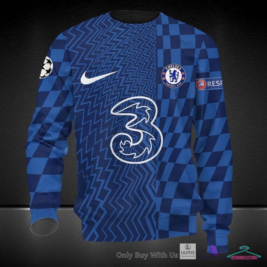 NEW Chelsea F.C. Blue pattern Hoodie, Pants 4