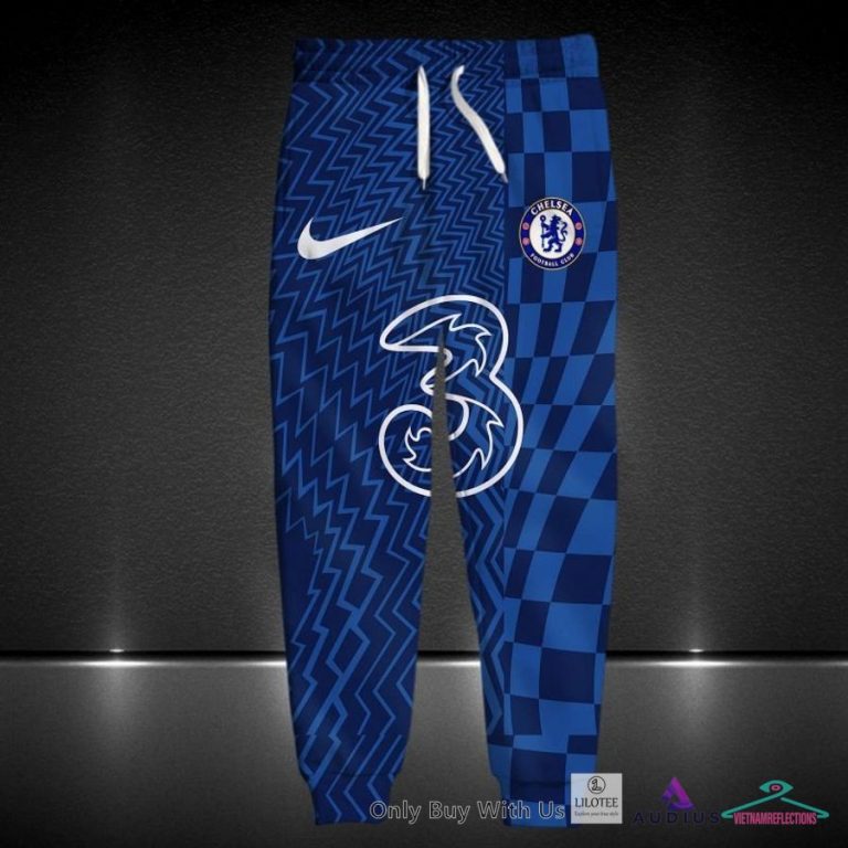 NEW Chelsea F.C. Blue pattern Hoodie, Pants 15