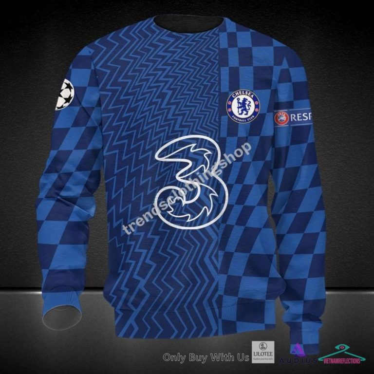 NEW Chelsea F.C. Caro pattern blue Hoodie, Pants 14