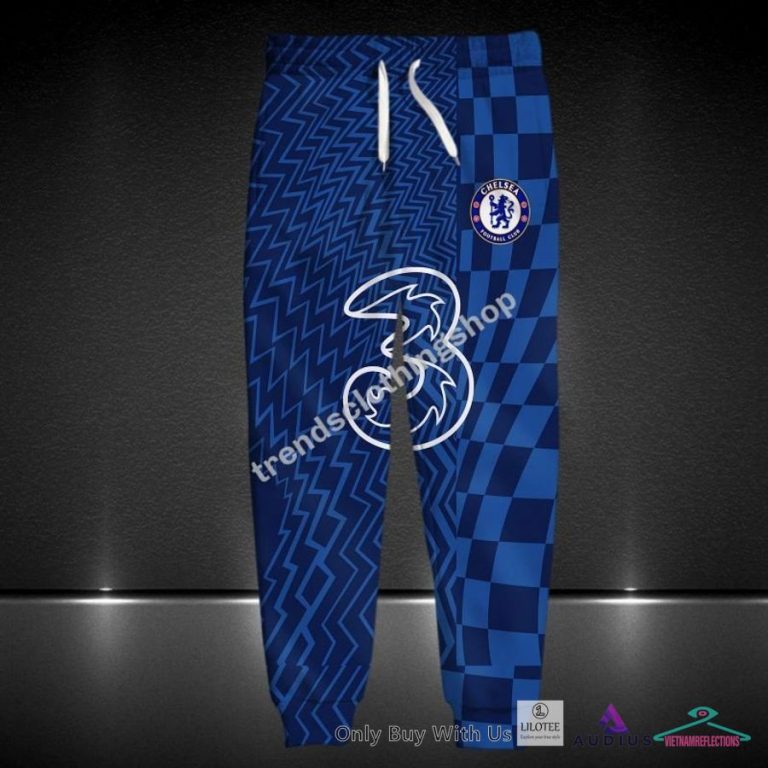 NEW Chelsea F.C. Caro pattern blue Hoodie, Pants 15