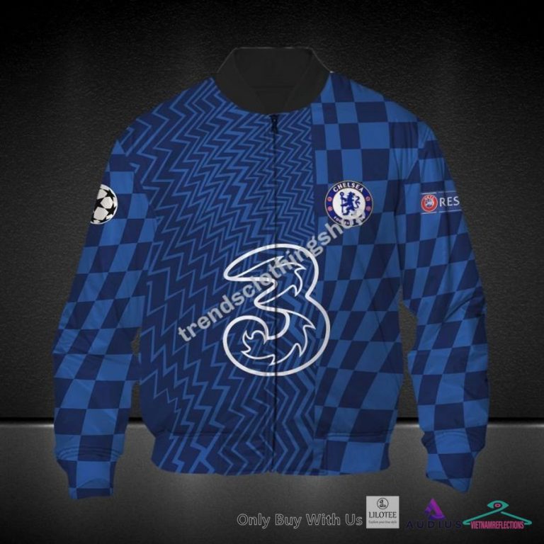 NEW Chelsea F.C. Caro pattern blue Hoodie, Pants 16
