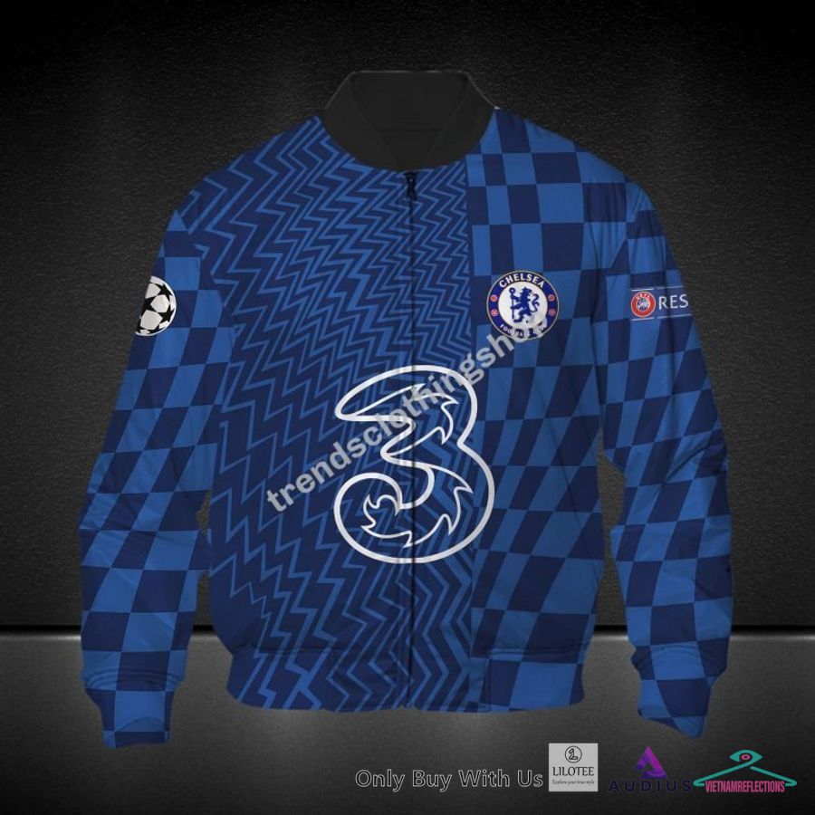 NEW Chelsea F.C. Caro pattern blue Hoodie, Pants 6