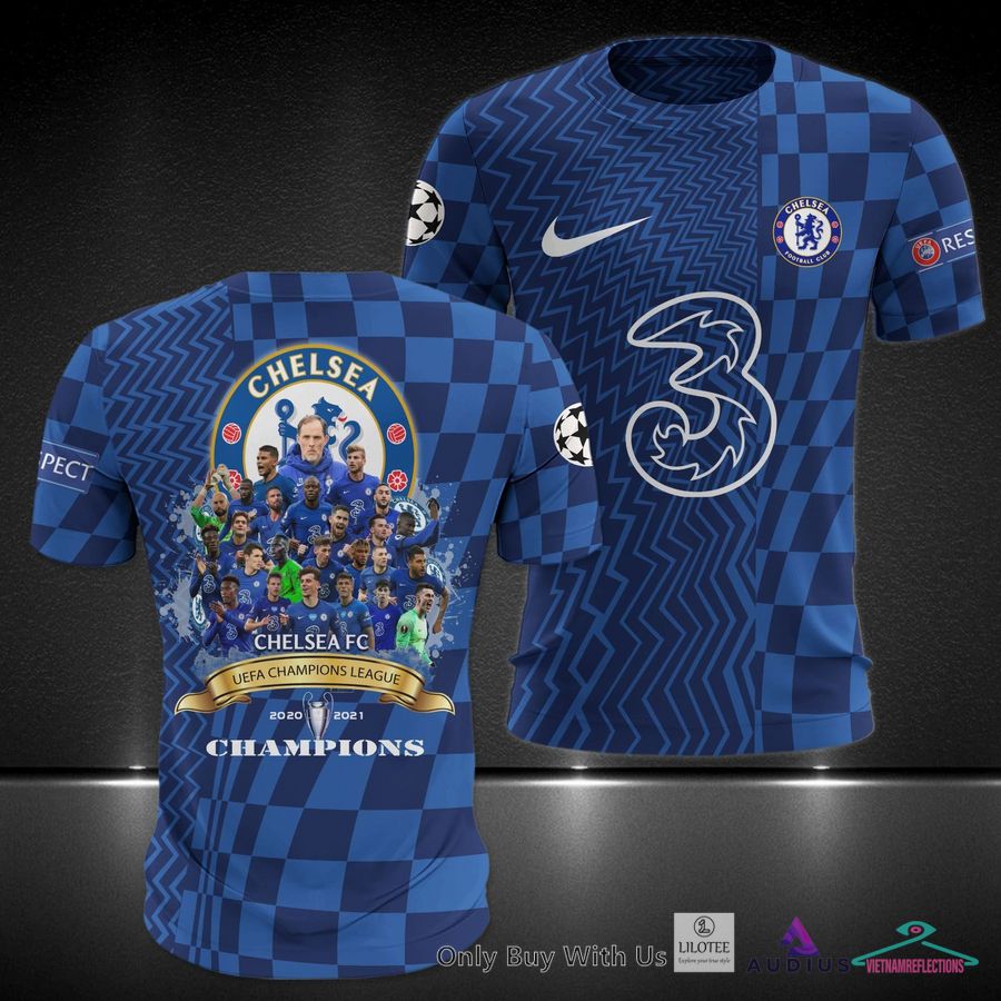 NEW Chelsea F.C. Caro pattern blue Hoodie, Pants 8
