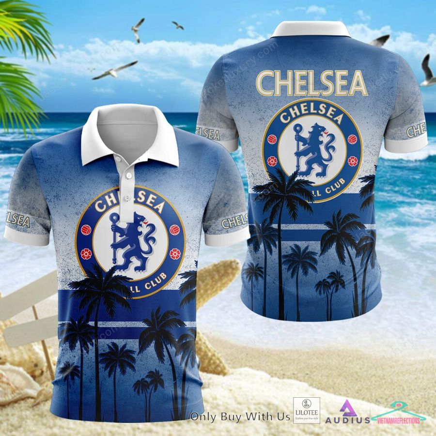 NEW Chelsea F.C. Coconut Hawaiian Shirt, Short 7
