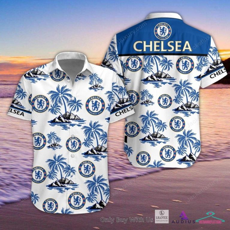 NEW Chelsea F.C. Hawaiian Shirt, Short 3