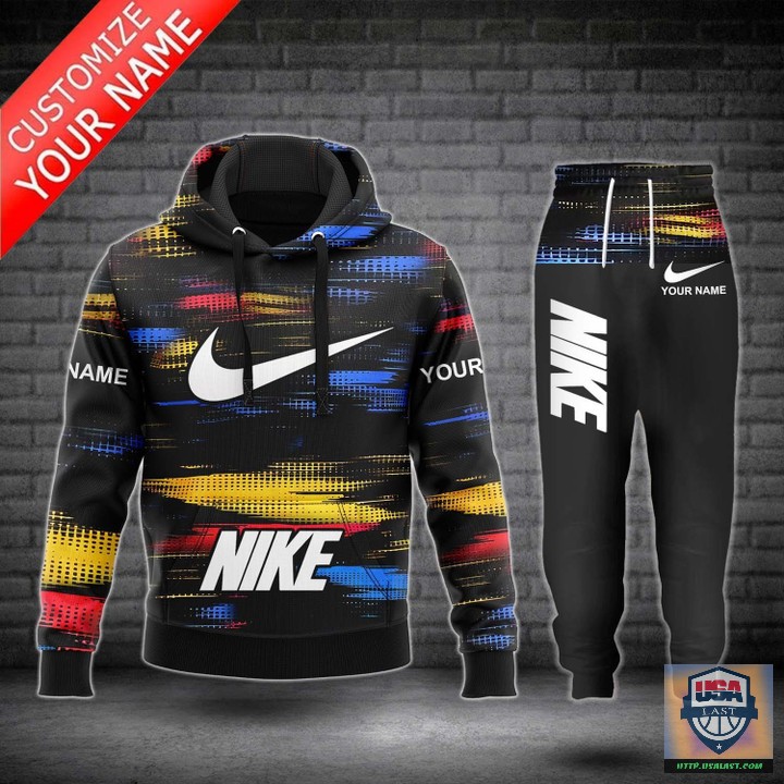 Nike Multicolors Personalized Hoodie Jogger Pants 14