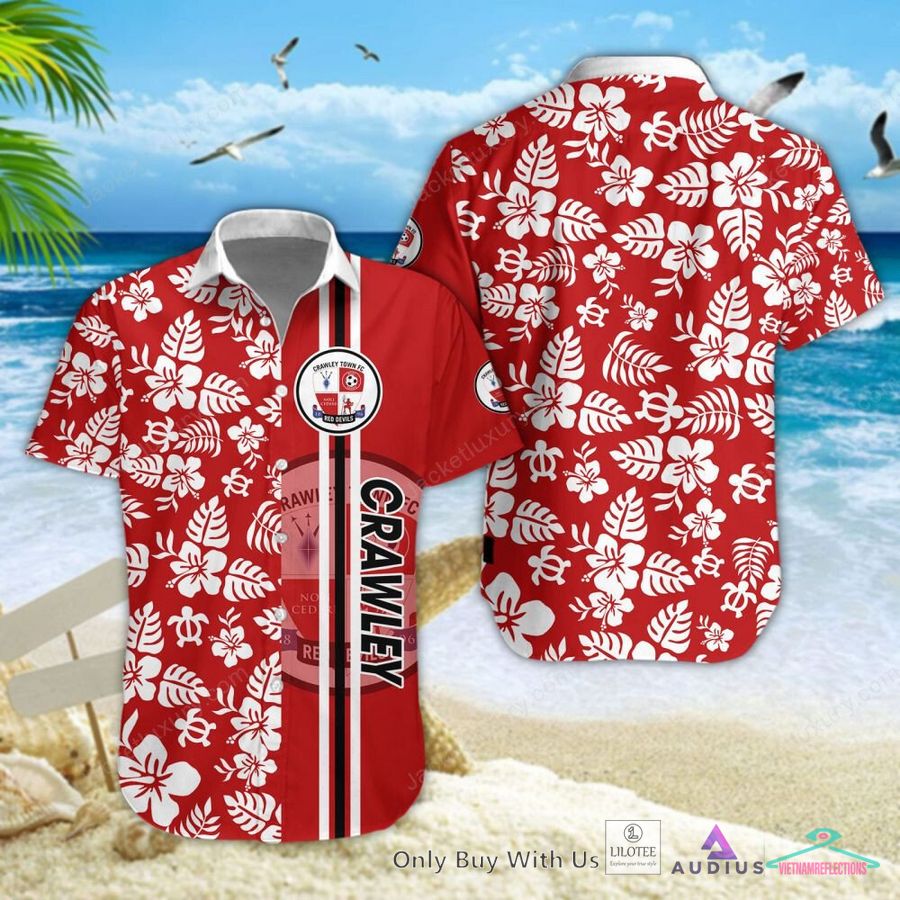 Crawley Town Hibicus Hawaiian Shirt - Cool look bro