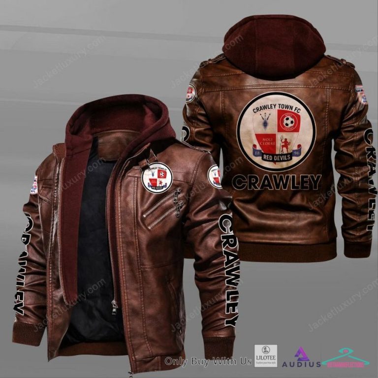 Crawley Town Leather Jacket - Good one dear
