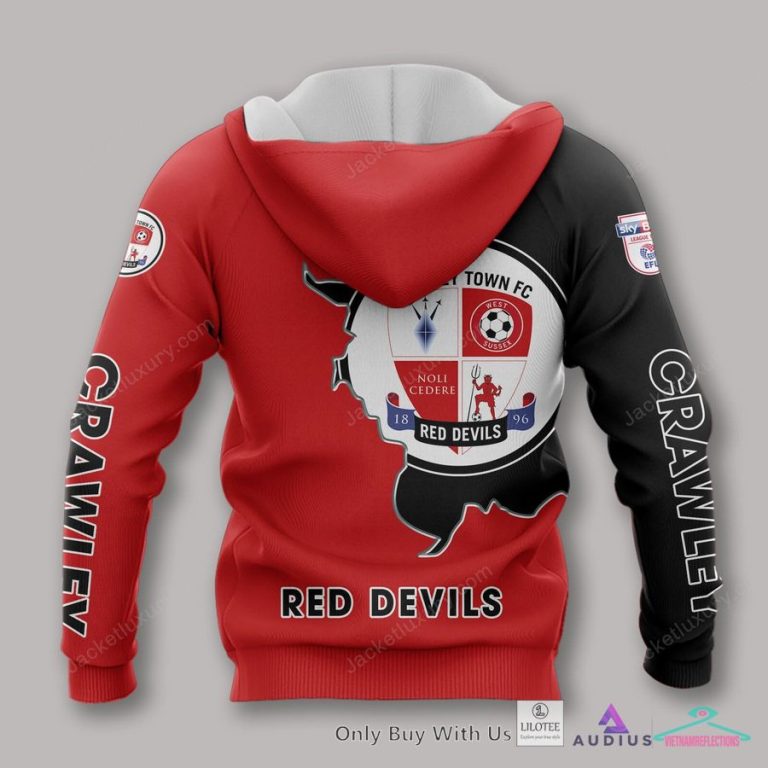 Crawley Town Red Devils Red Polo Shirt, hoodie - Studious look